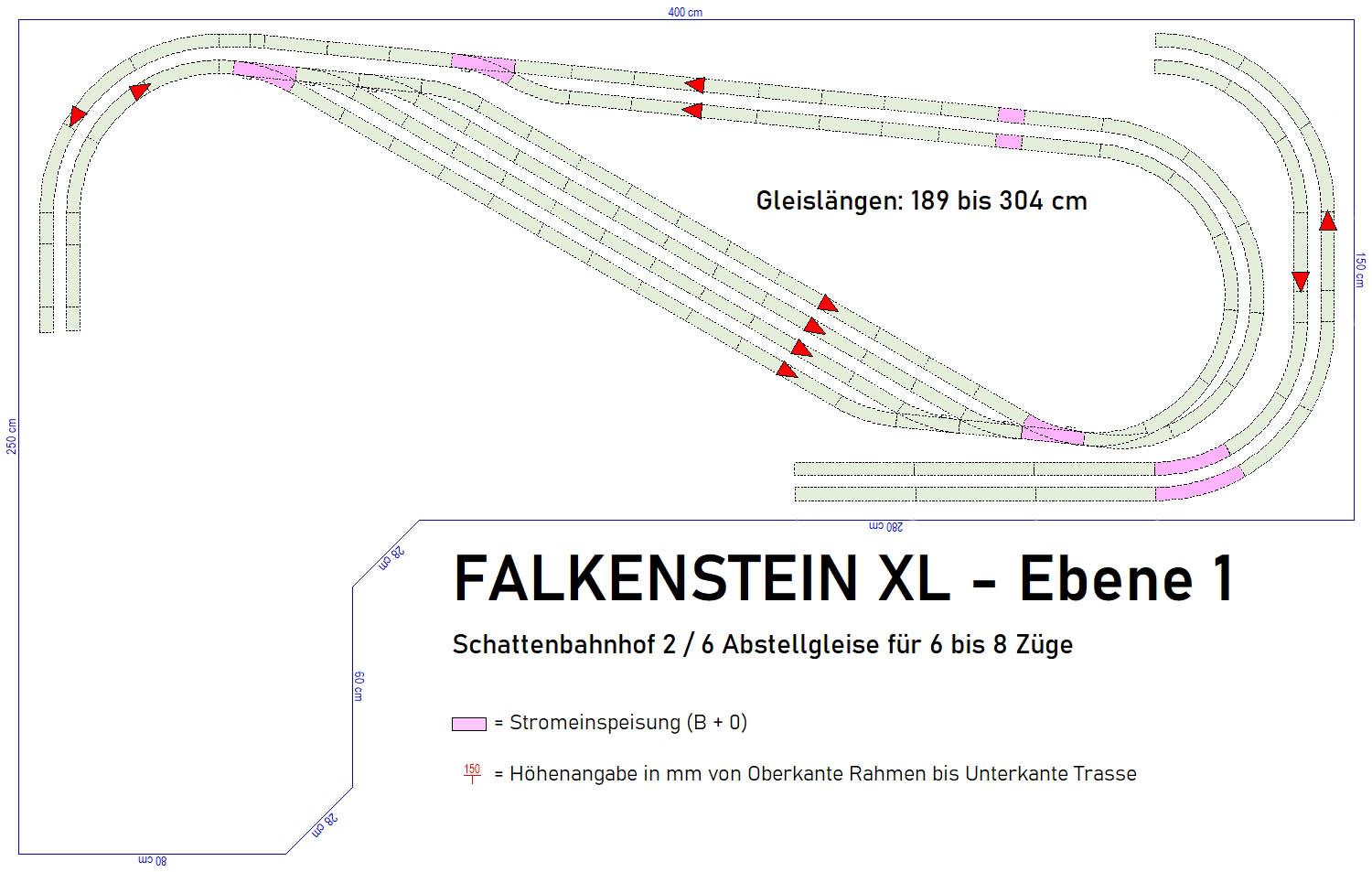 GP4-0125 C-Gleisplan Falkenstein XL (400/250/150)